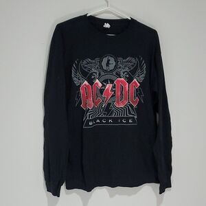 Ac/dc large black long sleeve shirt